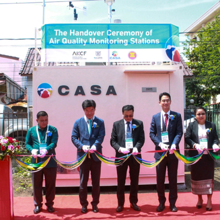 For Sustainable ASEAN – The first handover ceremony of Air Quality Monitoring Stations in Lao PDR