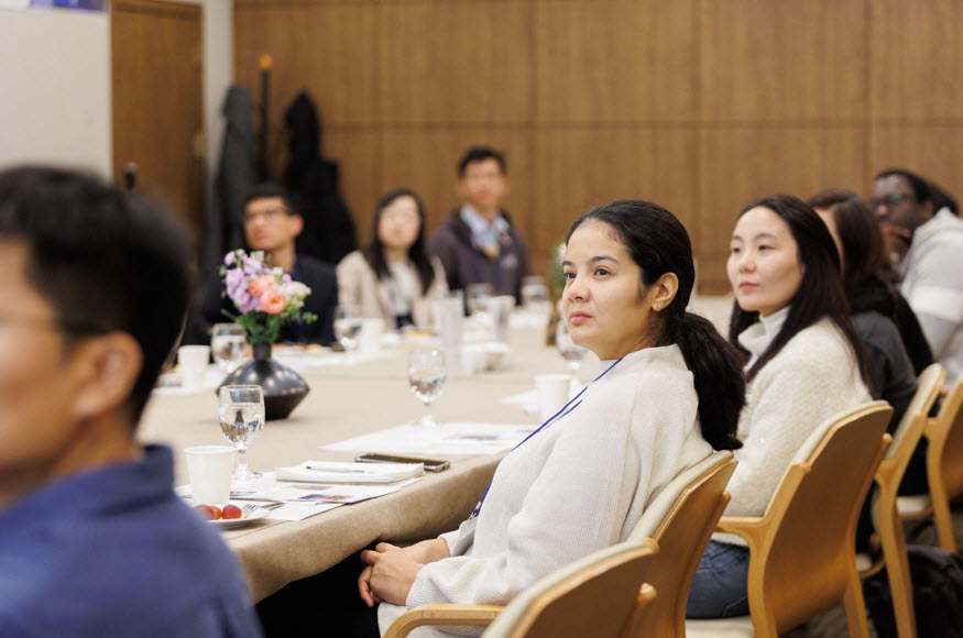 The current recipients of the SPF Program listening to the guest speakers at the 2023 SPF Academic Symposium