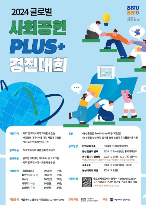 Poster for the 2024 Social Responsibility PLUS+ Contest