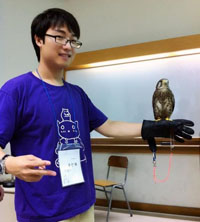 Ryu is training a hawk