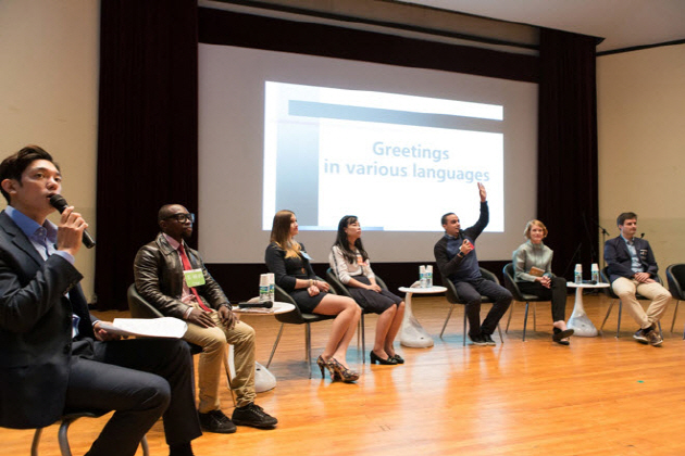 Panels: (From left) Jay PARK, Omangi Trevor MOKAYA (Kenya), Adela BOROWIAK (Poland), Cui WENYAN (China), Samy RASHAD (Egypt), Professor Hilary V. FINCHUM-SUNG, and Professor Bernhard EGGER