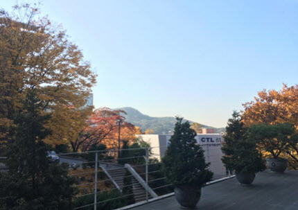 View from second floor of Lab Cafe