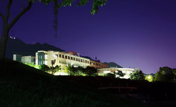 building 16 at night